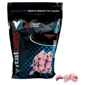 Boilies – Strawberry Nutty 1KG 20MM