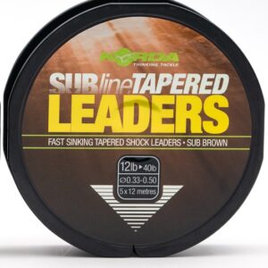 KORDA - Subline Tapered Leader (0.33-0.50mm / Brown)
