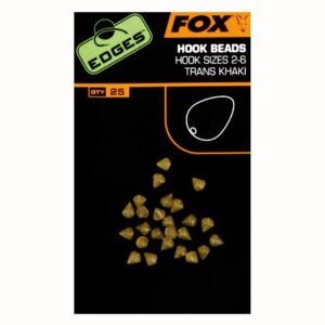 FOX Edges Hook Bead x 25 sz 7-10 khaki