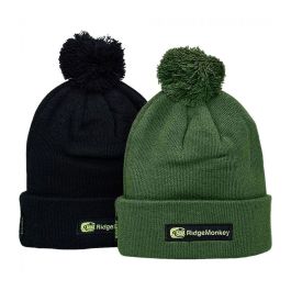 RM APEarel Bobble Beanie Hat Green