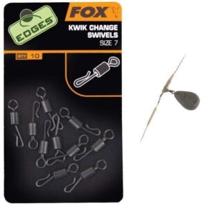 FOX Edges kwik change swivels sz 7 x 10