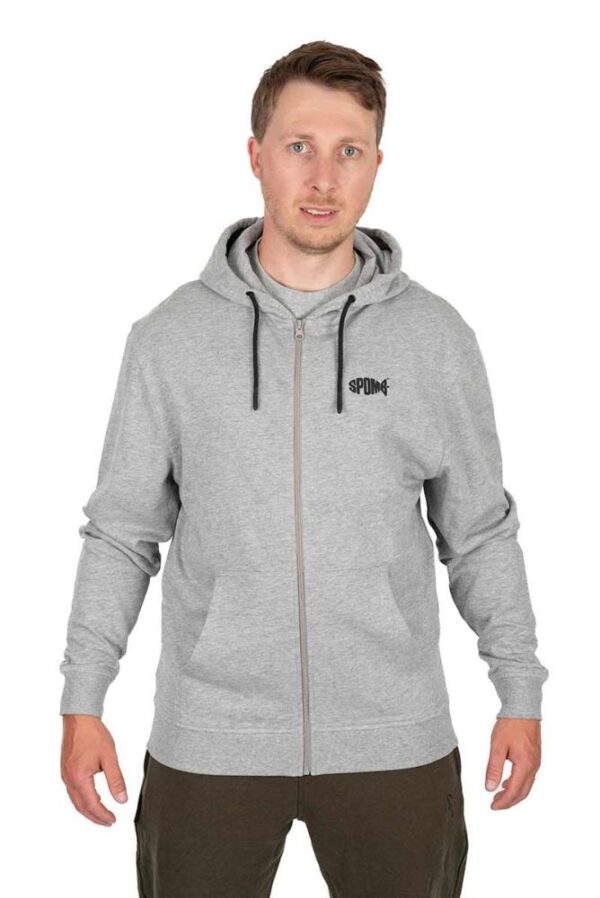 SPOMB GREY HOODIE FULL ZIP
