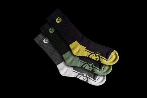 RM APEarel Crew Socks 3 Pack Size 6-9