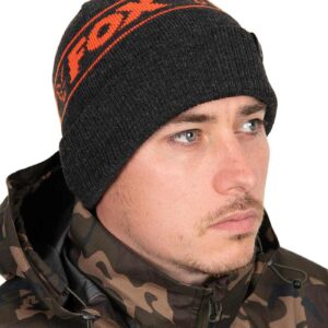 Fox Collection Beanie - Black/Orange