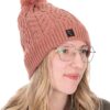 Fox Ladies Knitted Bobble Hat